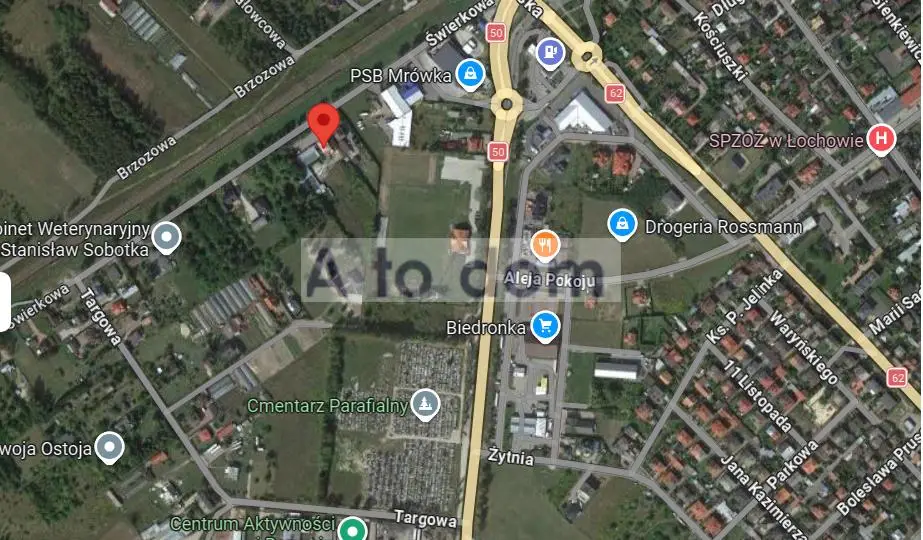 Działka inwestycyjna 4 824 m², Łochów