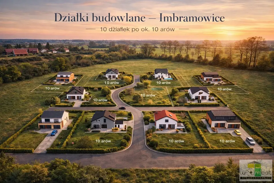 Działka budowlana 1 000 m², Imbramowice