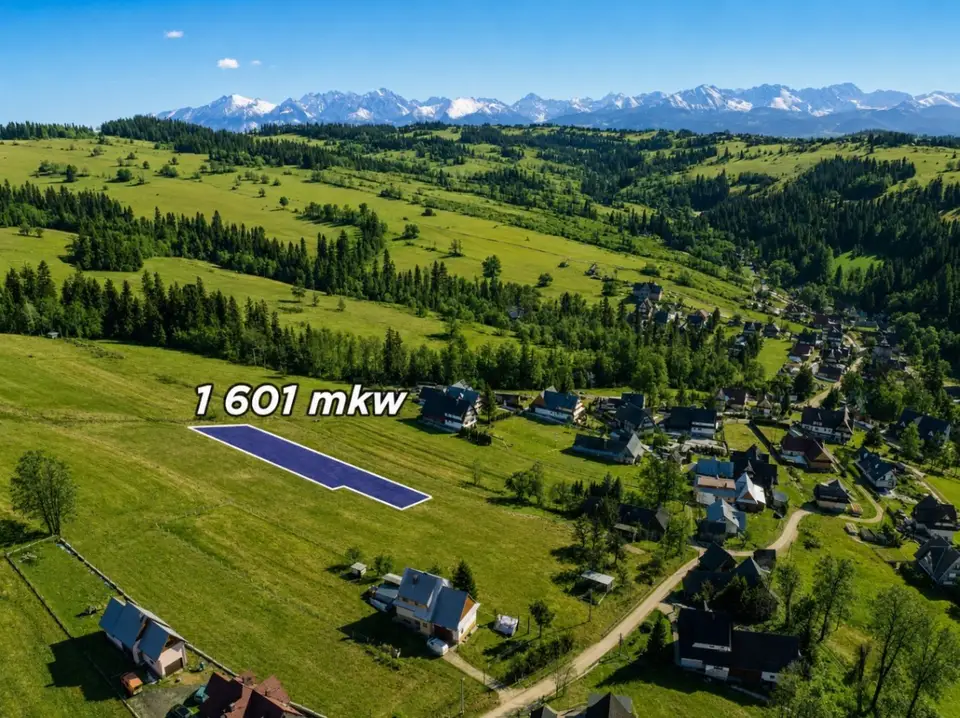 Działka rolna 1 601 m², Gliczarów Dolny