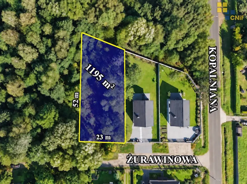 Działka budowlana 1 195 m², Częstochowa, Dźbów