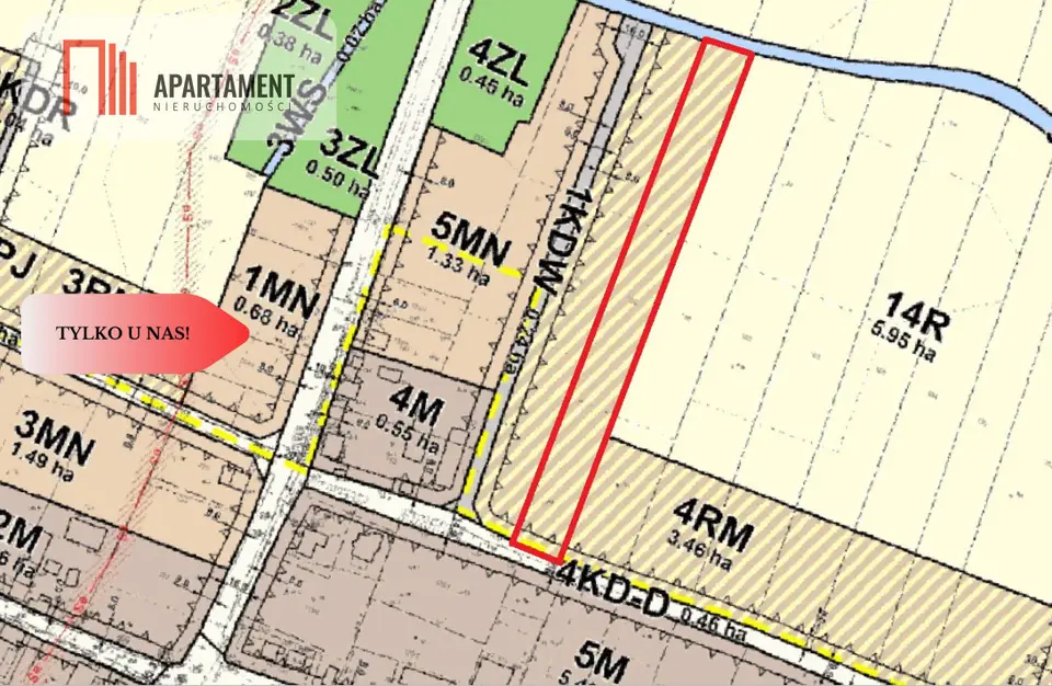 Działka siedliskowa i leśna 7 429 m², Bogunów