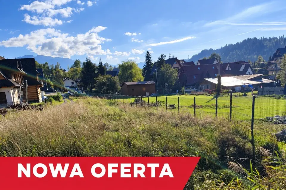 Działka budowlana 573 m², Poronin