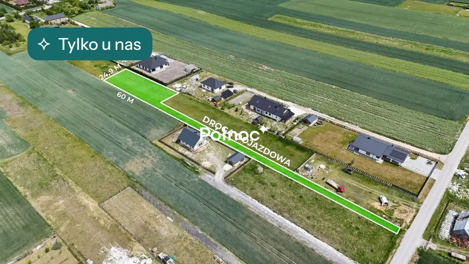 Działka budowlana 1 998 m², Pniówek