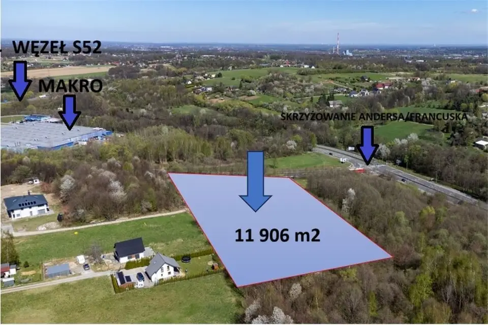 Działka inwestycyjna 1,19 ha, Bielsko-Biała, Stare Bielsko