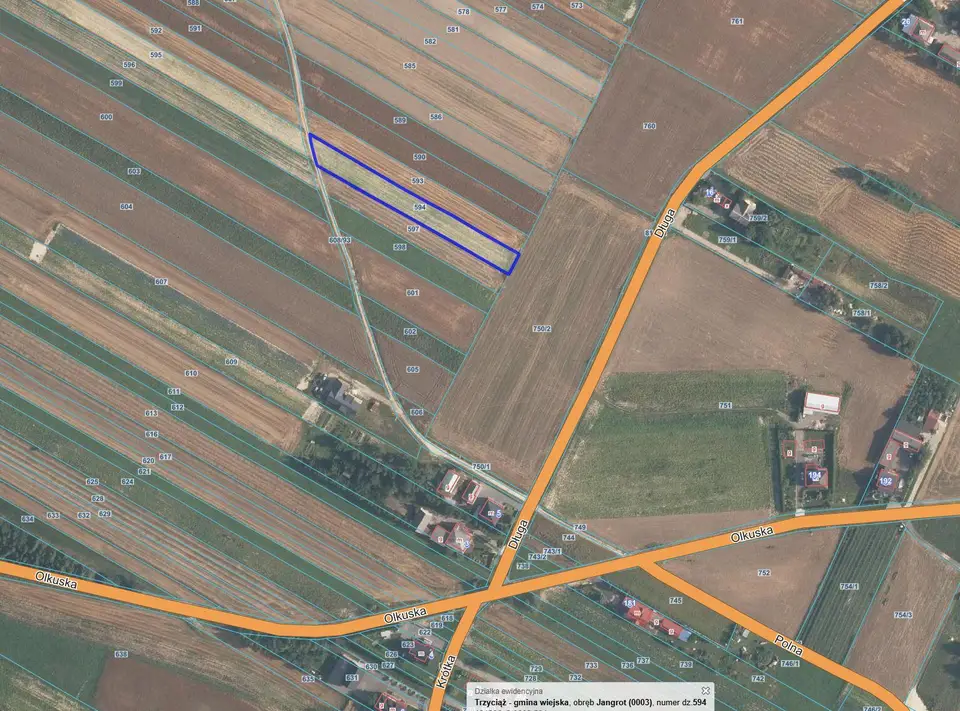Działka rolna 2 058 m², Jangrot