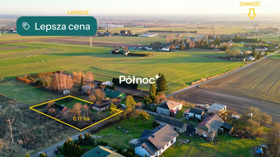 Działka budowlana 1 705 m², Sitaniec-Kolonia