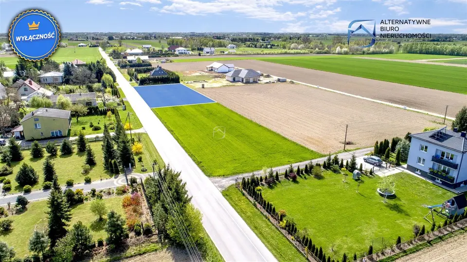 Działka budowlana 1 824 m², Rudka Kozłowiecka
