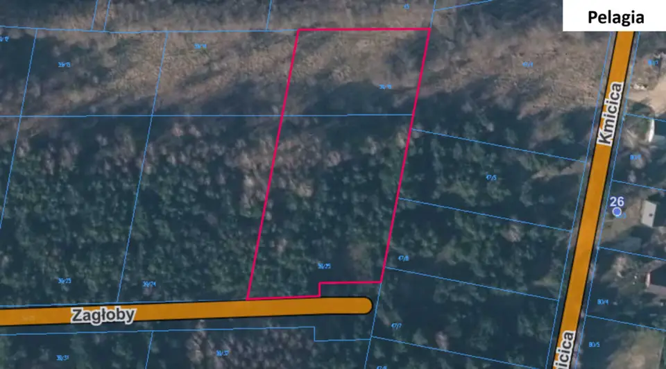 Działka budowlana 3 960 m², Pelagia