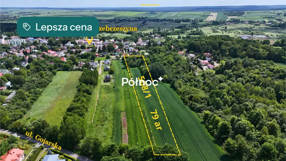 Działka budowlana 7 900 m², Szczebrzeszyn