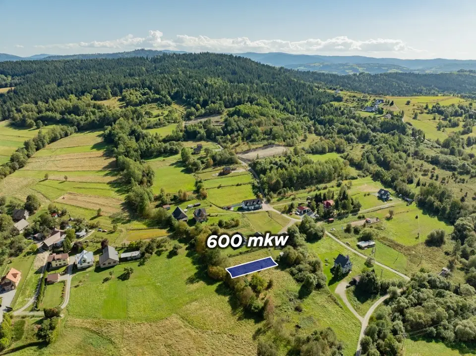 Działka budowlana i rolna 600 m², Kasina Wielka