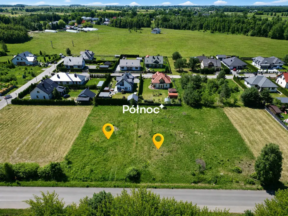 Działka budowlana 1 086 m², Urszulin