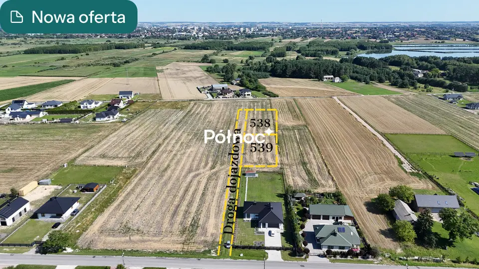 Działka budowlana 2 400 m², Pniówek
