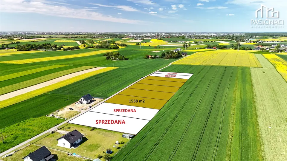 Działka budowlana 1 538 m², Wilczopole-Kolonia