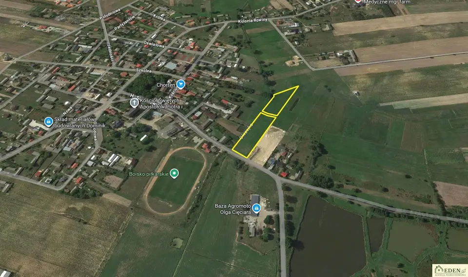 Działka budowlana 9 000 m², Okrzeja