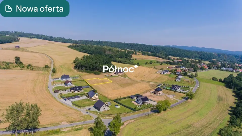 Działka budowlana 1 199 m², Ścinawica