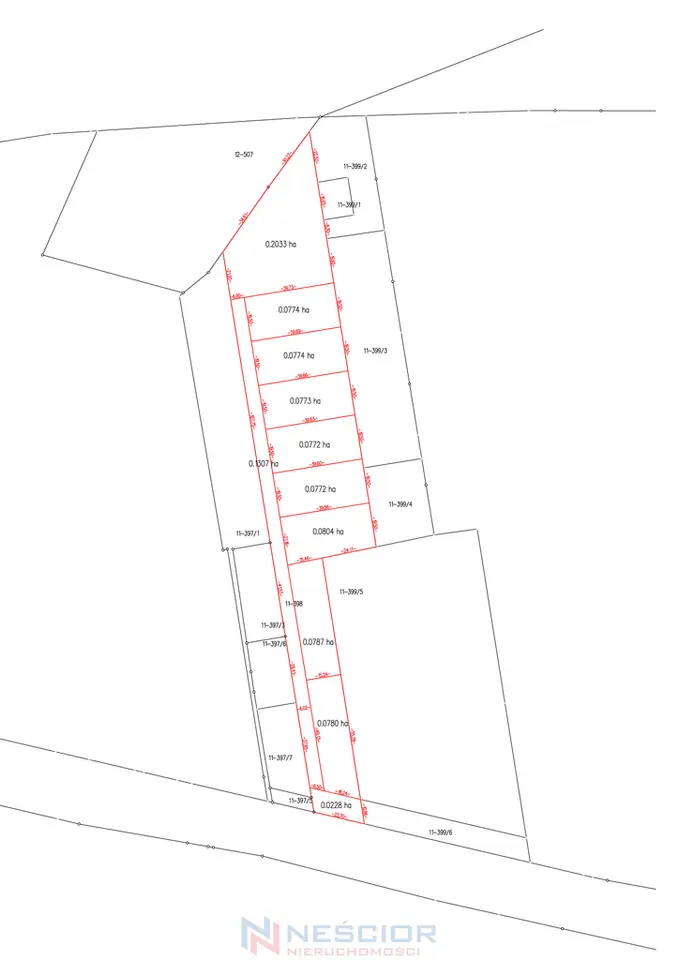 Działka budowlana i inwestycyjna 774 m², Nowe Iganie
