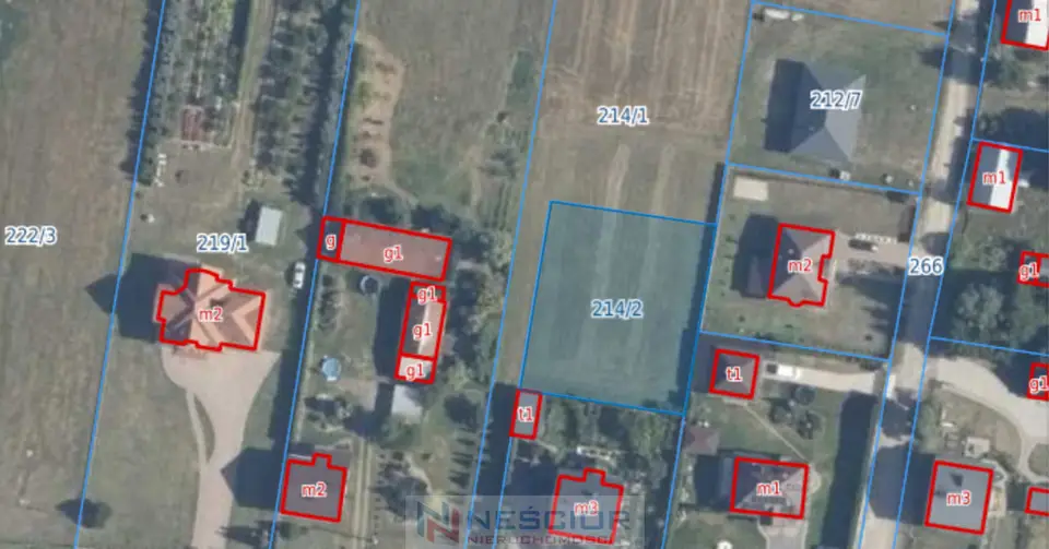 Działka budowlana 1 002 m², Gągolina