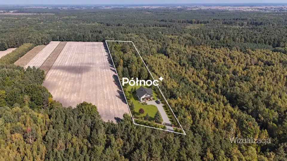 Działka budowlana 1,65 ha, Lipinki