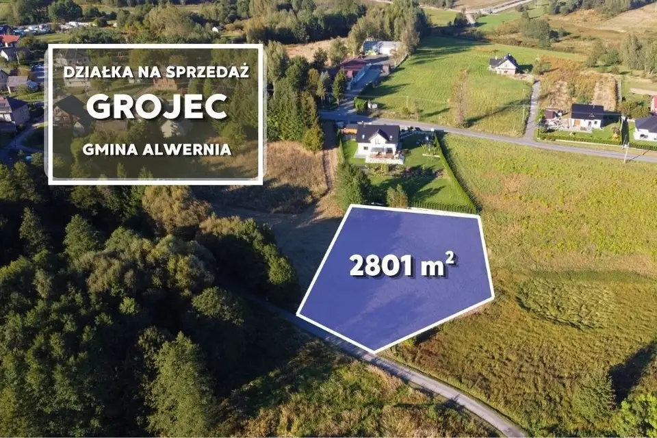 Działka budowlana 2 801 m², Grojec