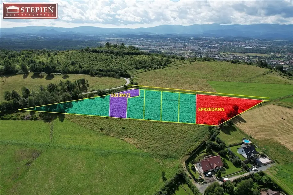 Działka budowlana 1 813 m², Jeżów Sudecki