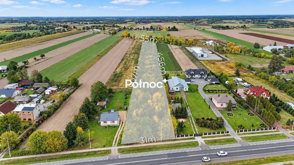 Działka budowlana i inwestycyjna 1,49 ha, Nowy Sławacinek