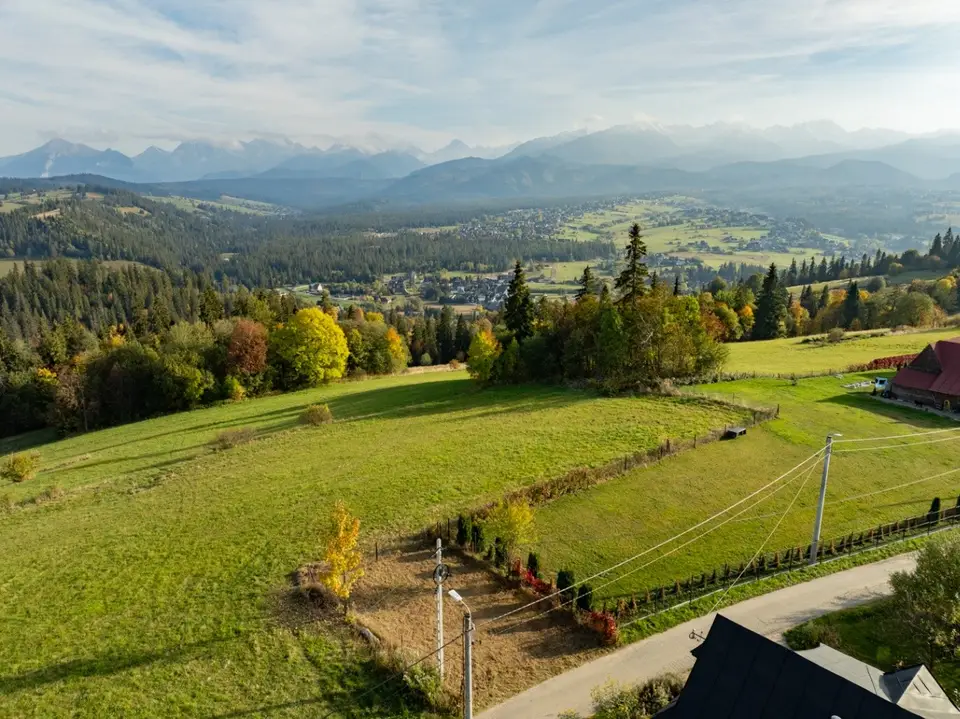 Działka budowlana 3 041 m², Poronin