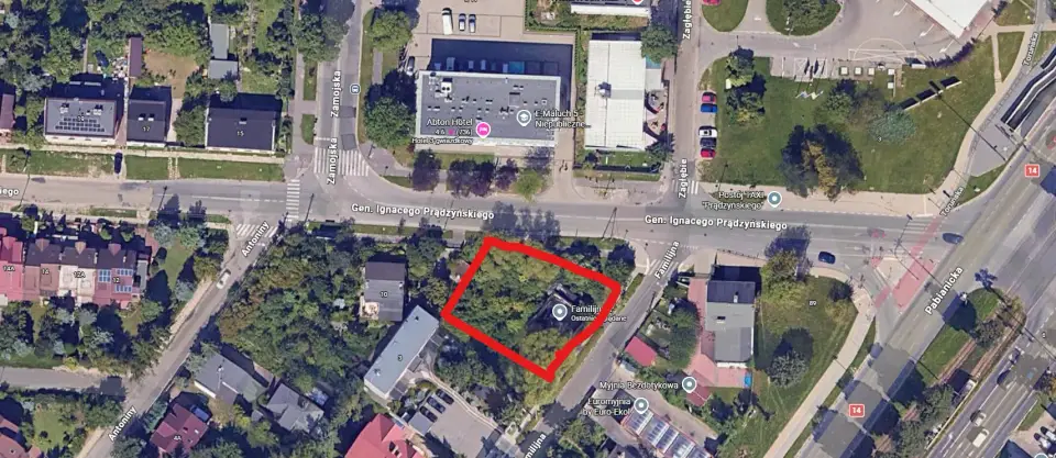 Działka budowlana i inwestycyjna 1 050 m², Familijna 1