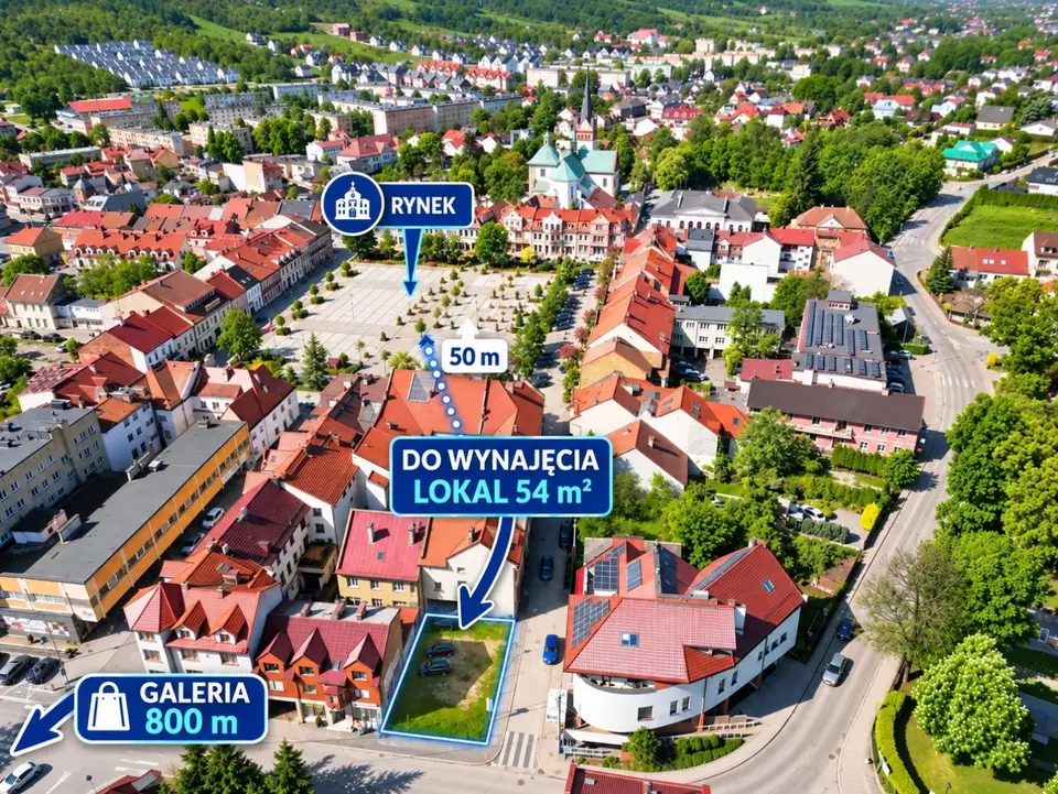 Działka budowlana 250 m², Myślenice