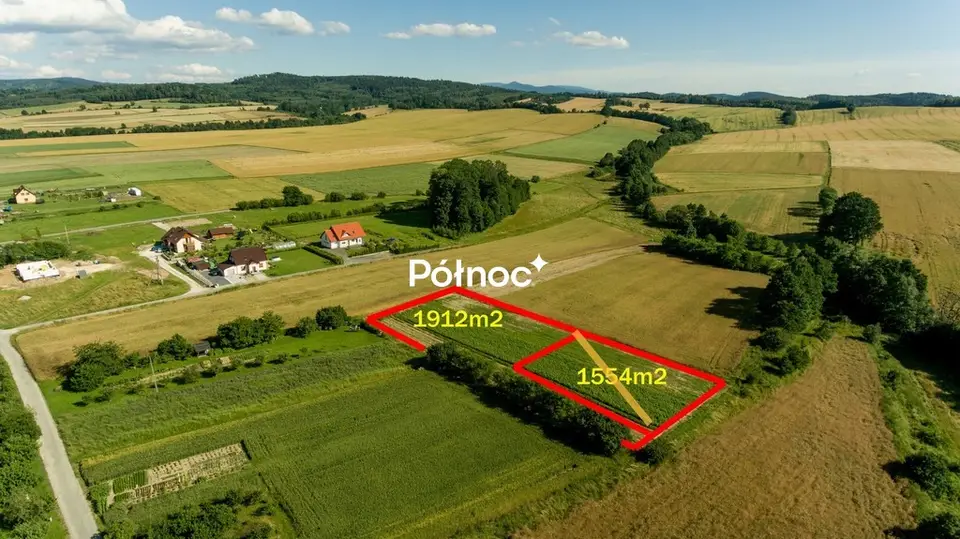 Działka budowlana 1 912 m², Jaszkowa Dolna