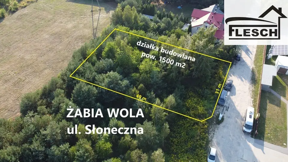 Działka budowlana 1 500 m², Żabia Wola