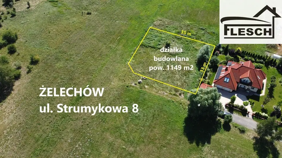 Działka budowlana 1 149 m², Żelechów