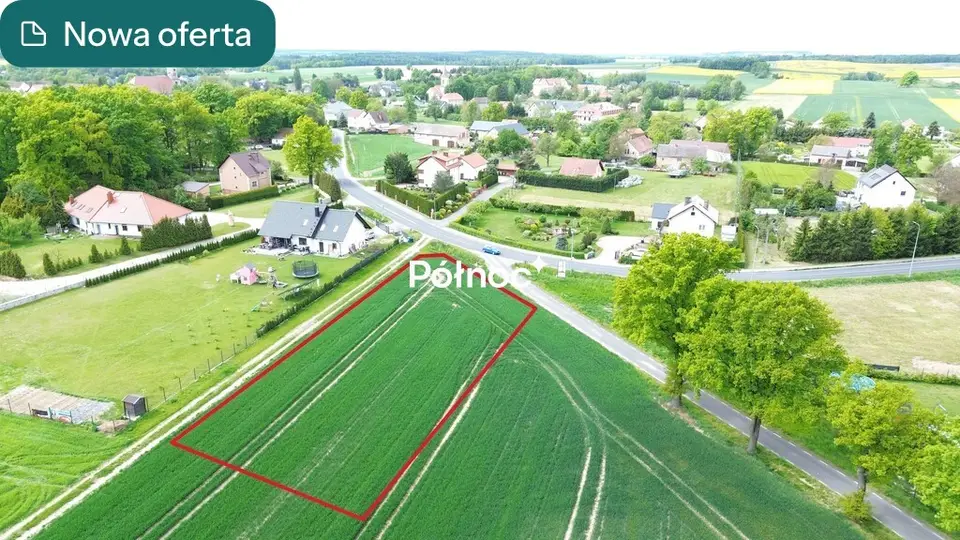 Działka budowlana 1 483 m², Tomaszów Bolesławiecki