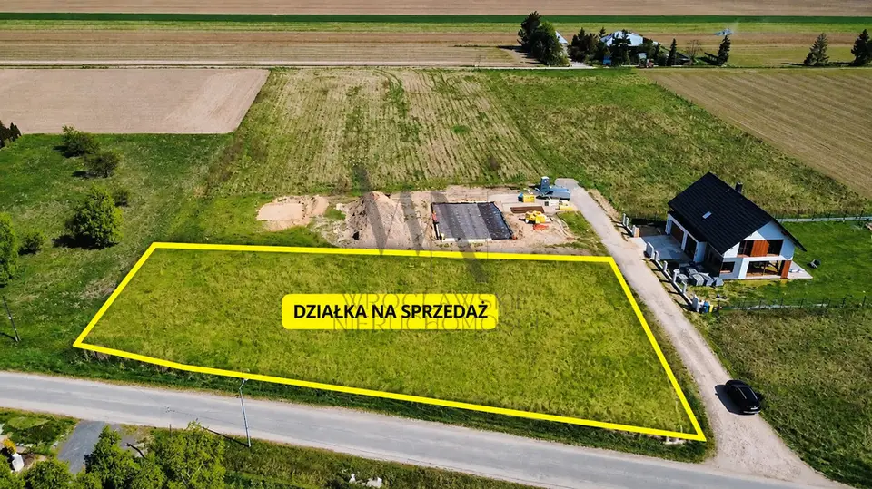 Działka budowlana 1 609 m², Pierwoszów