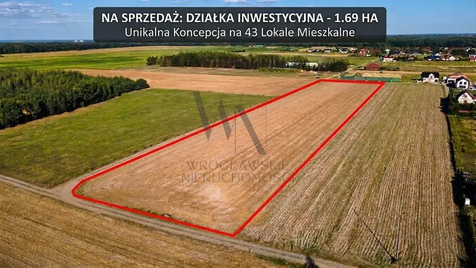 Działka budowlana 1,69 ha, Gałów