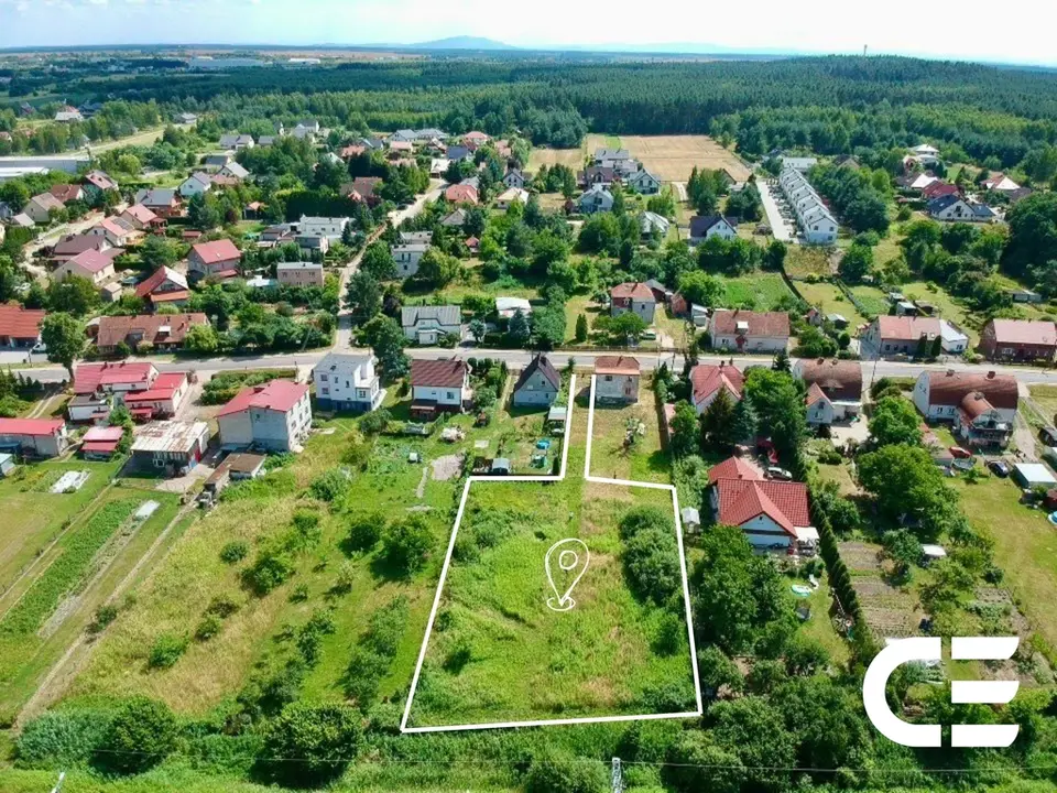 Działka budowlana 2 011 m², Miękinia