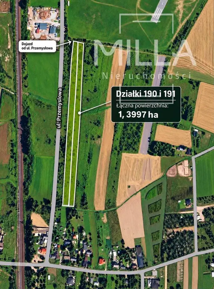 Działka inwestycyjna 1,4 ha, Piotrków Trybunalski