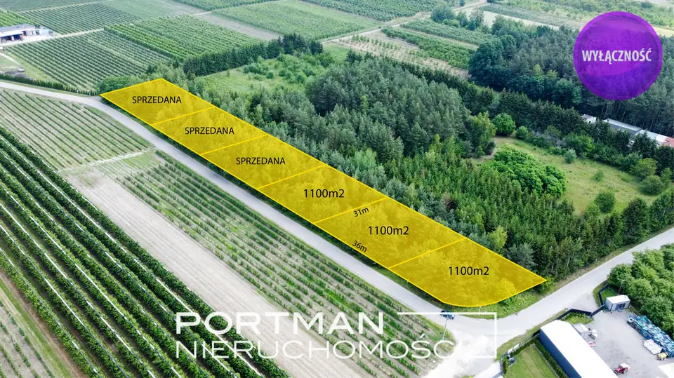 Działka budowlana 1 100 m², Świętochów