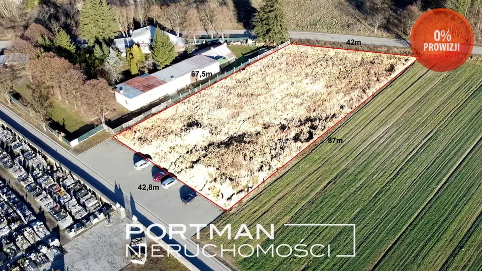 Działka inwestycyjna 3 096 m², Osieck