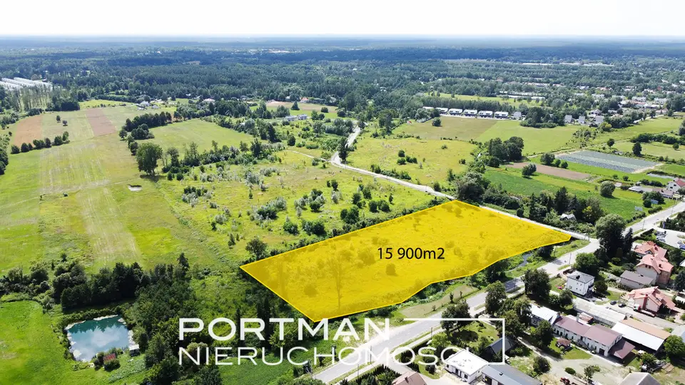 Działka budowlana 1,59 ha, Wiązowna Kościelna