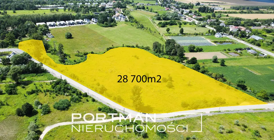 Działka budowlana 2,87 ha, Wiązowna Kościelna