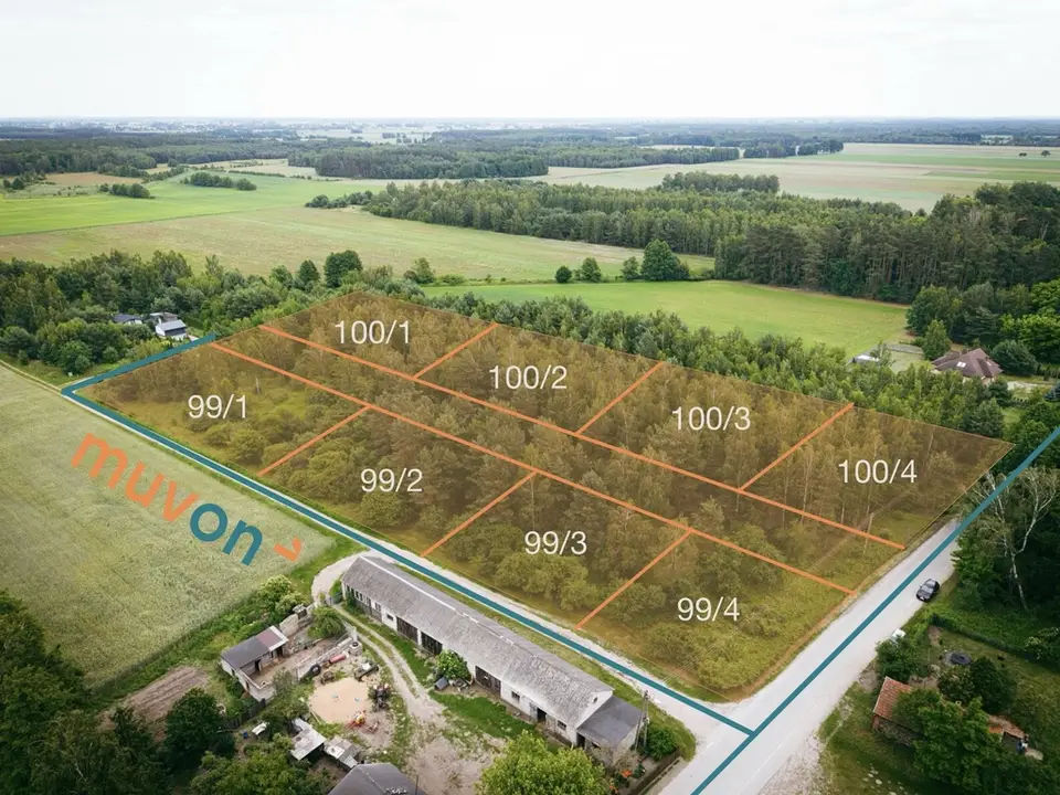 Działka budowlana 1 010 m², Kwilno