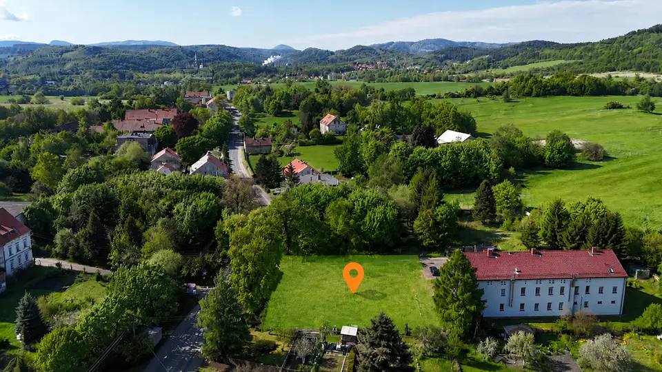 Działka budowlana 958 m², Wałbrzych