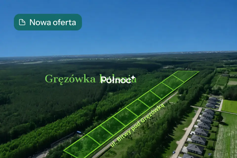 Działka budowlana 1 000 m², Gręzówka-Kolonia