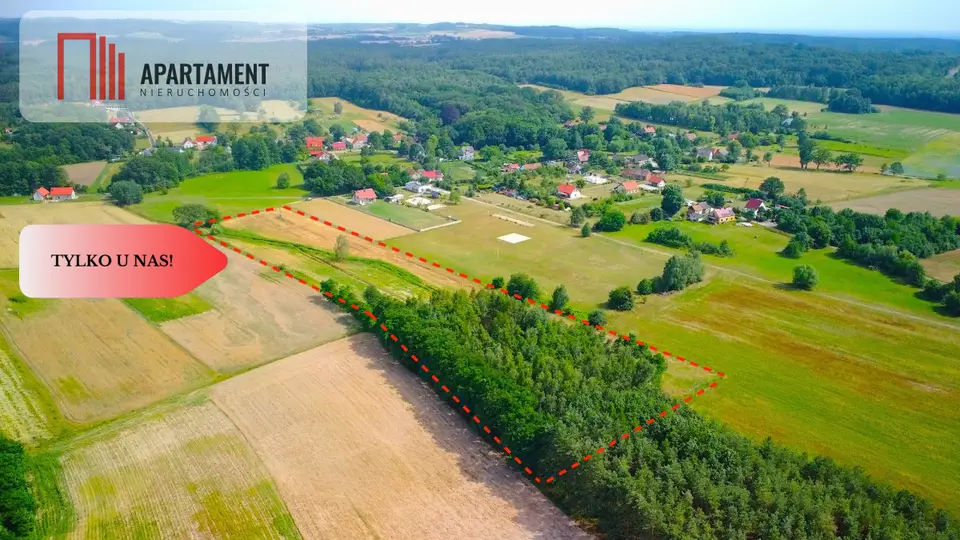 Działka budowlana i leśna 1 234 m², Oborniki Śląskie