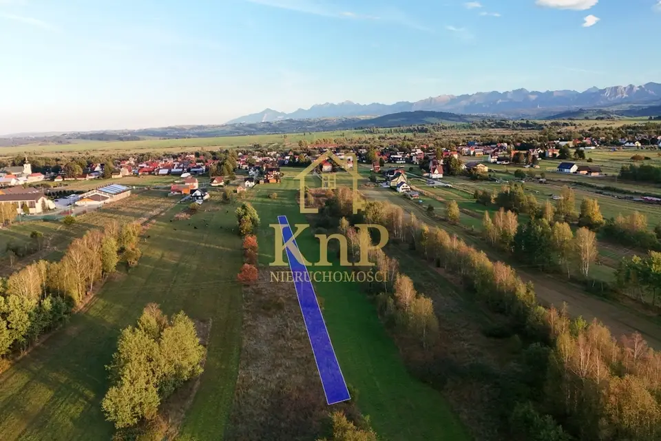 Działka budowlana 1 546 m², Czarny Dunajec