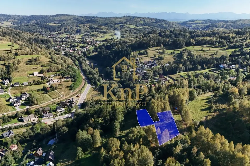 Działka budowlana 3 138 m², Raba Wyżna