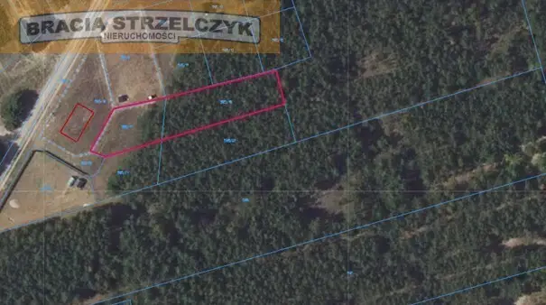 Działka budowlana 1 446 m², Łacha