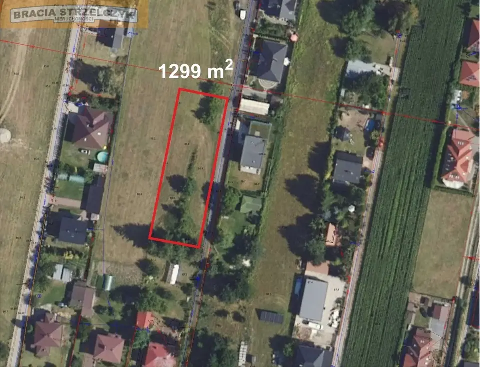 Działka budowlana 1 299 m², Kampinos