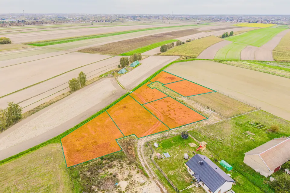 Działka budowlana 1 030 m², Zalesice