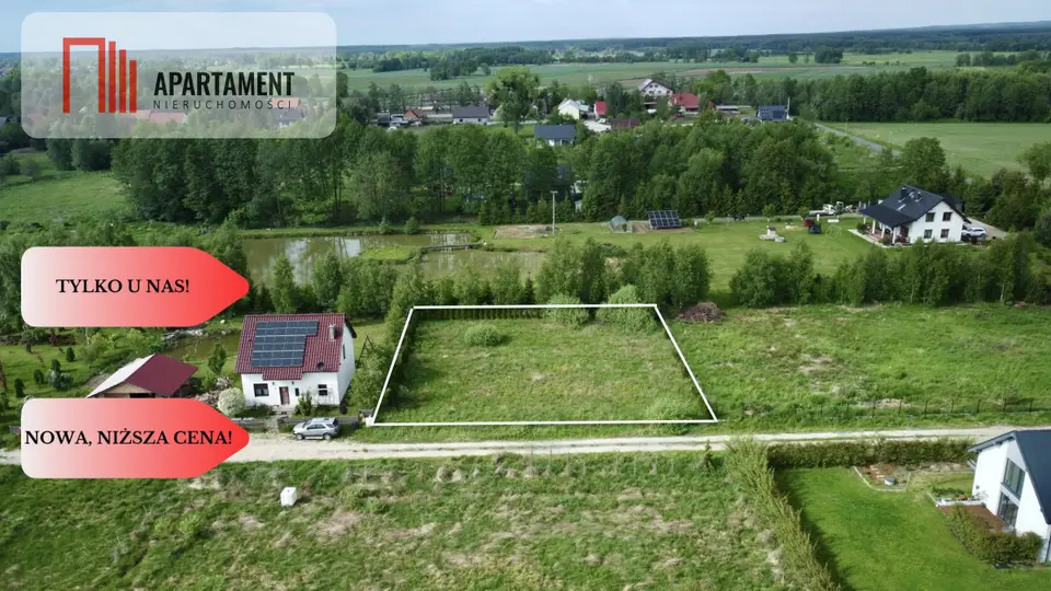 Działka budowlana i leśna 1 108 m², Biedaszków Wielki